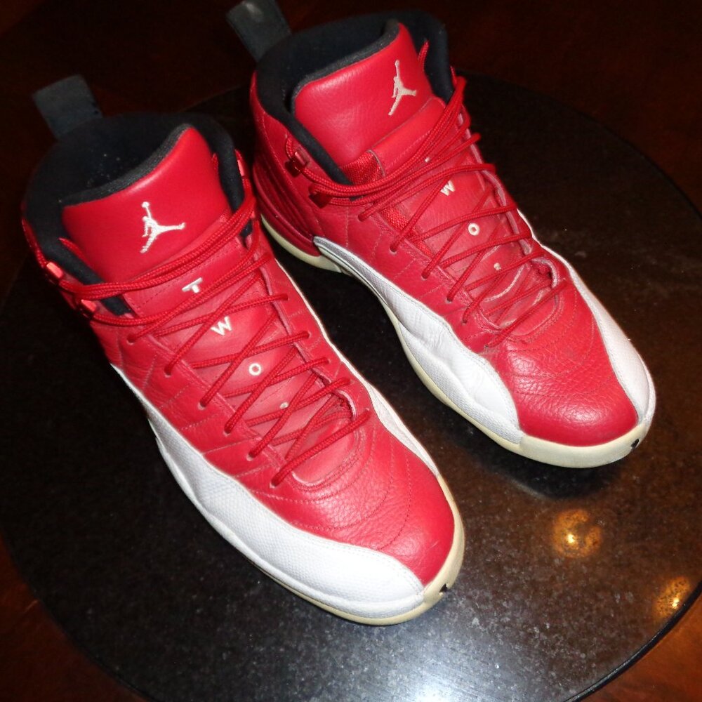 Air Jordan 12 Retro 130690-600 Red Basketball Shoes Size 12